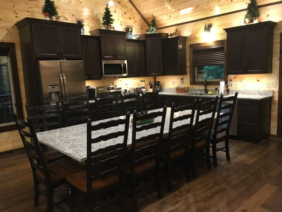 Kitchen and dining area