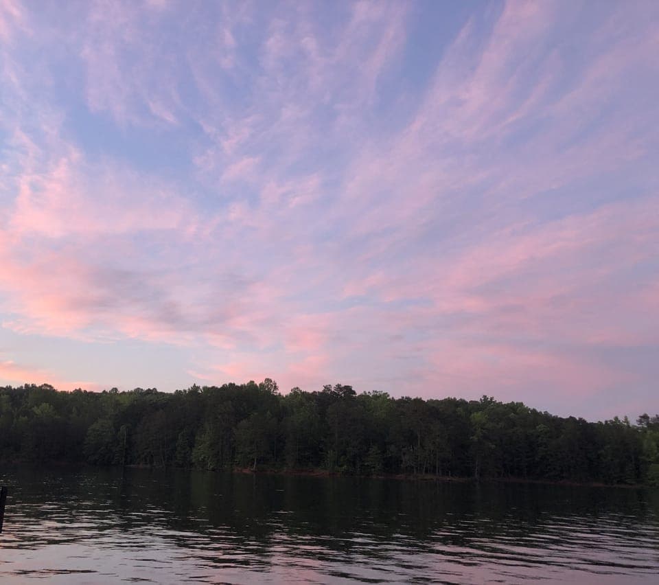 Sunset view from the dock