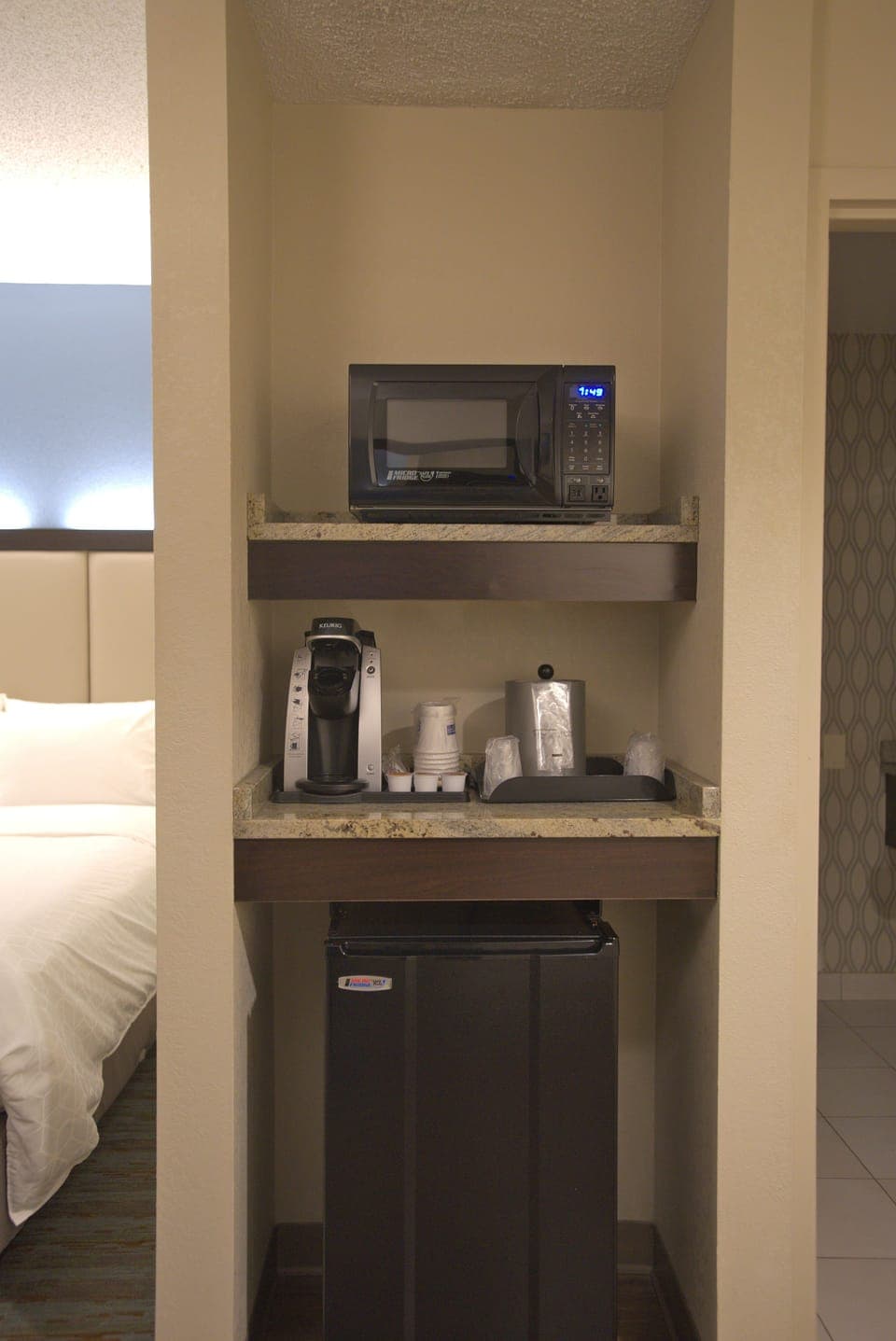 In-room safe, desk, iron/ironing board, free cribs/infant beds