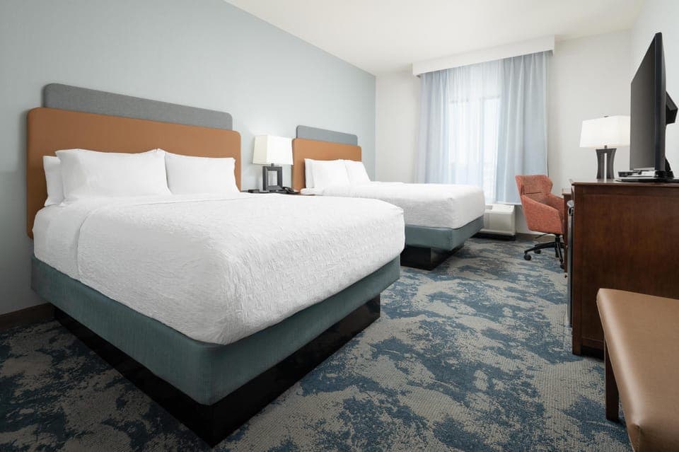 In-room safe, desk, laptop workspace, blackout drapes