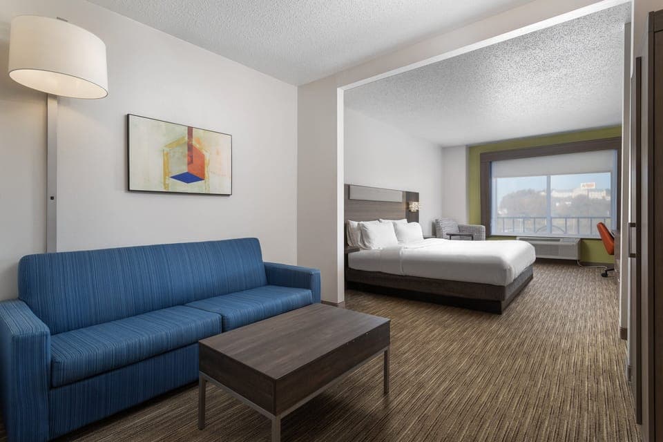 Suite, 1 King Bed with Sofa bed (Wet Bar) | Premium bedding, pillowtop beds, individually furnished, desk