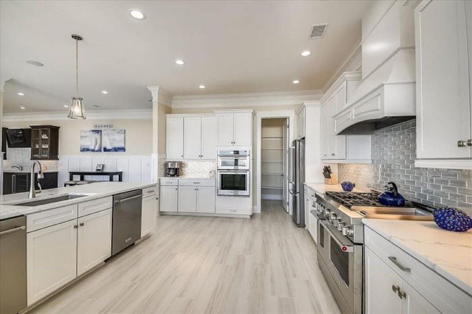 The family chef will love this updated kitchen complete with a huge workspace.
