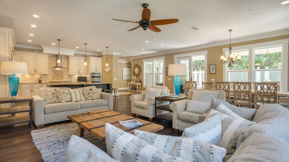 Open spacious living area
