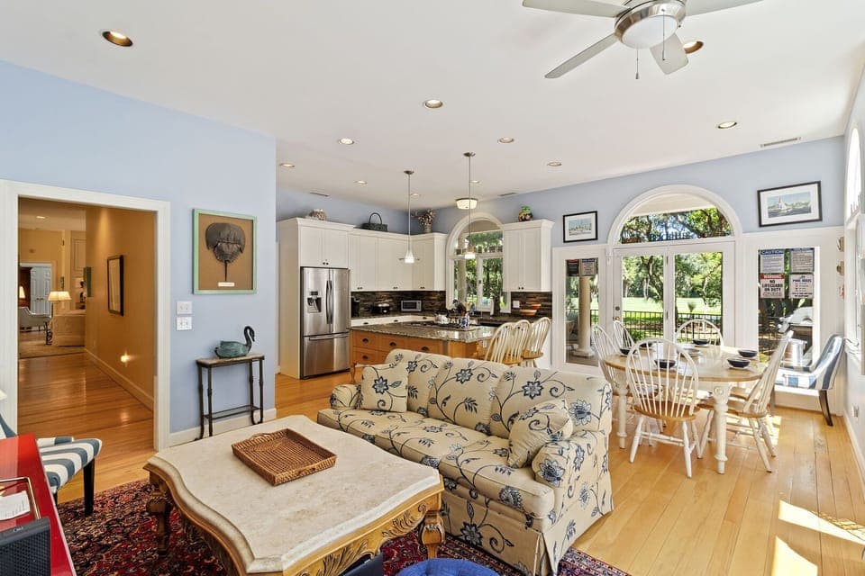 Dining Table and Sitting Room Off Kitchen