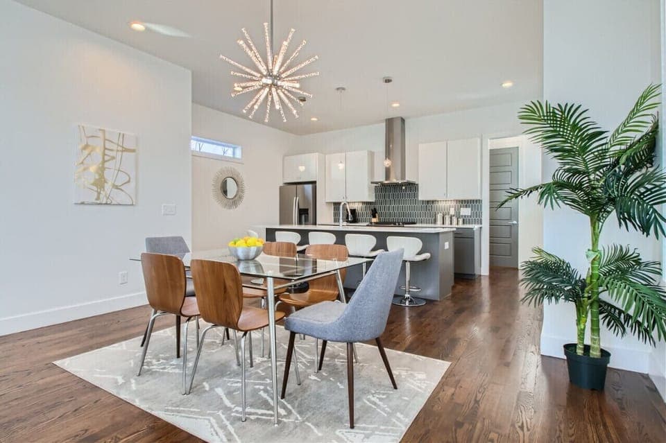 Open Layout in the main living area with room for everyone to hang out