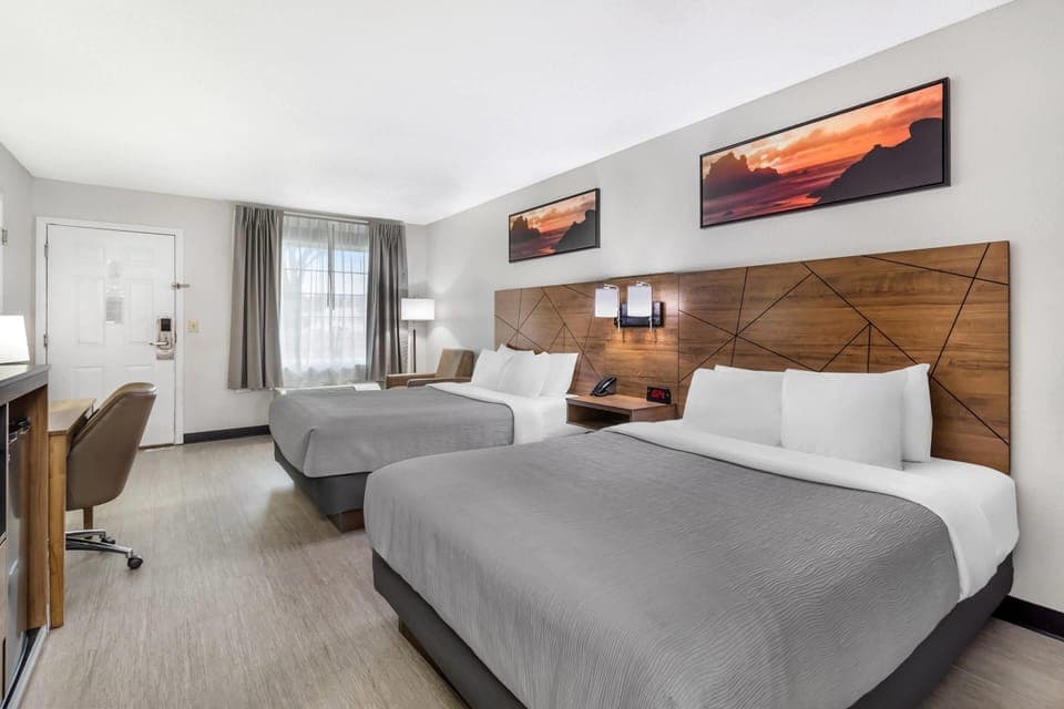Standard Room, 2 Queen Beds, Non Smoking | Desk, iron/ironing board, rollaway beds, free WiFi