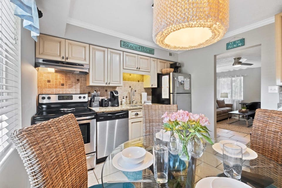 Dishwasher, Keurig or drip coffee, and everything else you need to get ready for