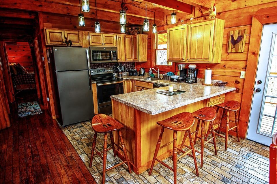 Upgraded and modernized kitchen