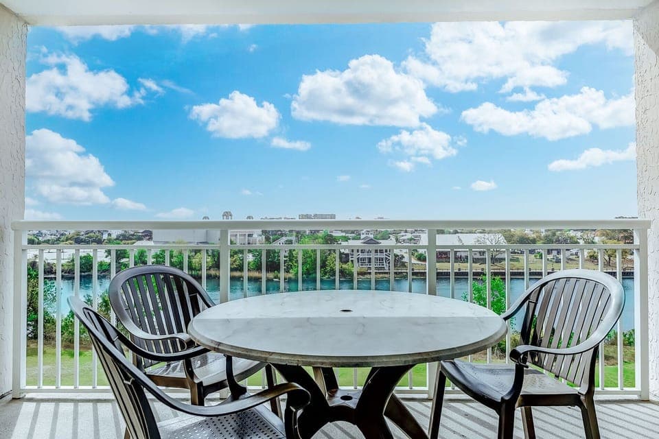 View of Barefoot Landing from Living Room Balcony