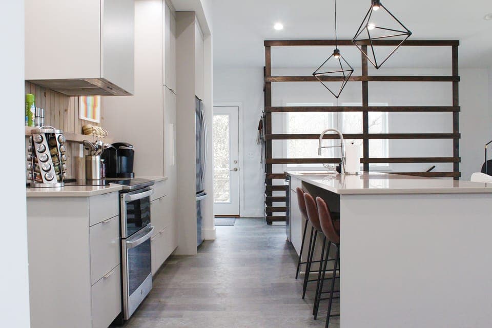 Don't miss any of the action in our open, fully stocked kitchen with lg. island!