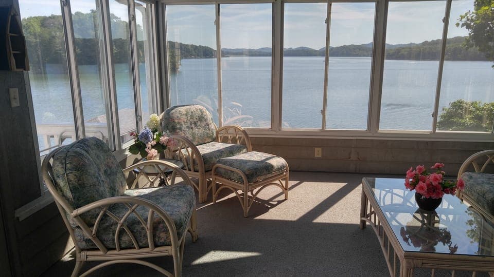 No matter the season, our sunroom has always been our favorite hangout!