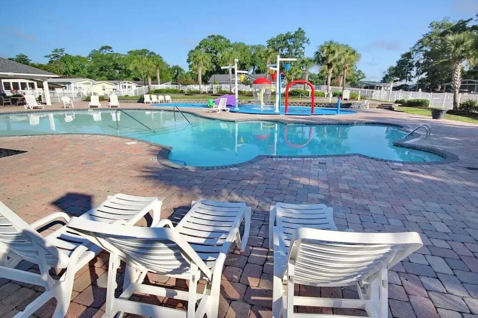 there are 2 outdoor pools and 1 indoor pool

