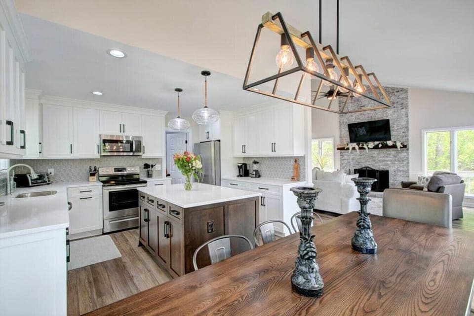 The Entire Space is Open for Entertaining.