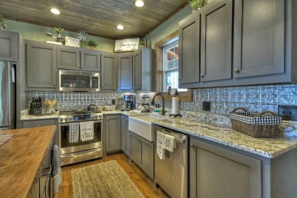 Fully stocked kitchen