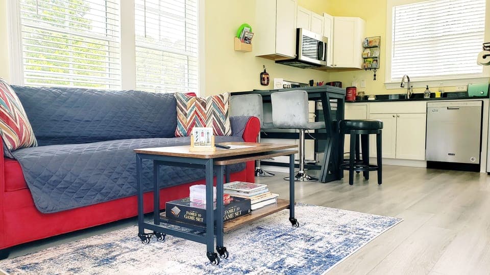 livingroom area and kitchen 