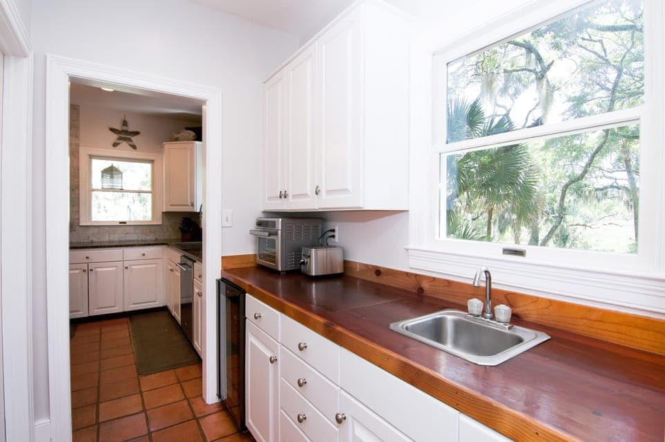Butler Pantry for extra storage and serving.