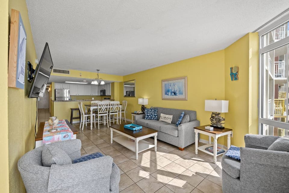 Plenty of space in this living room to gather and spend time together!