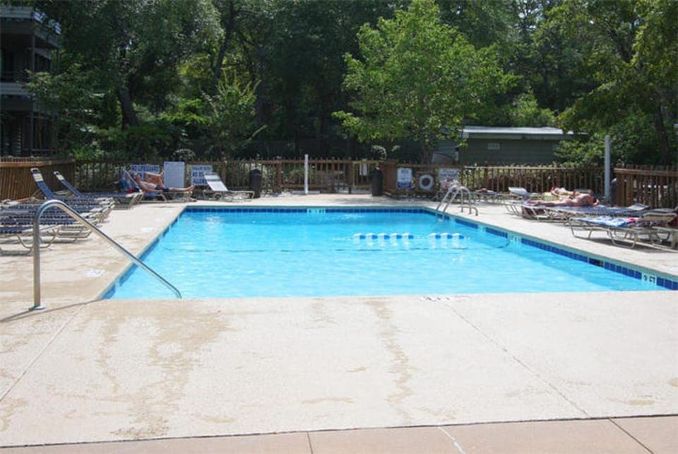 Take a cool dip in the sparkling pool.