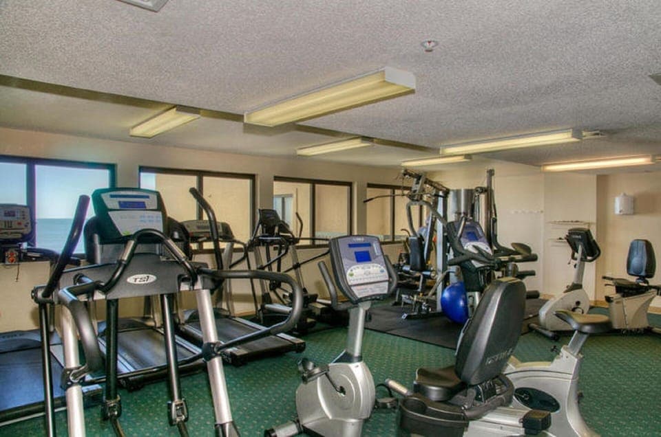 Don't worry about missing your workout, they have a fitness center.