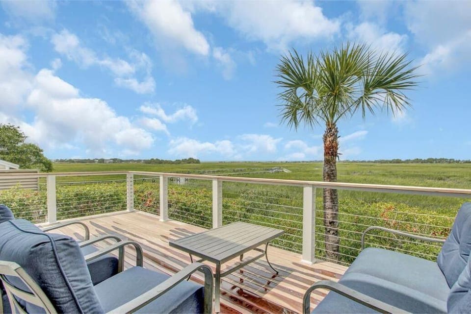 Beautiful views from the deck.