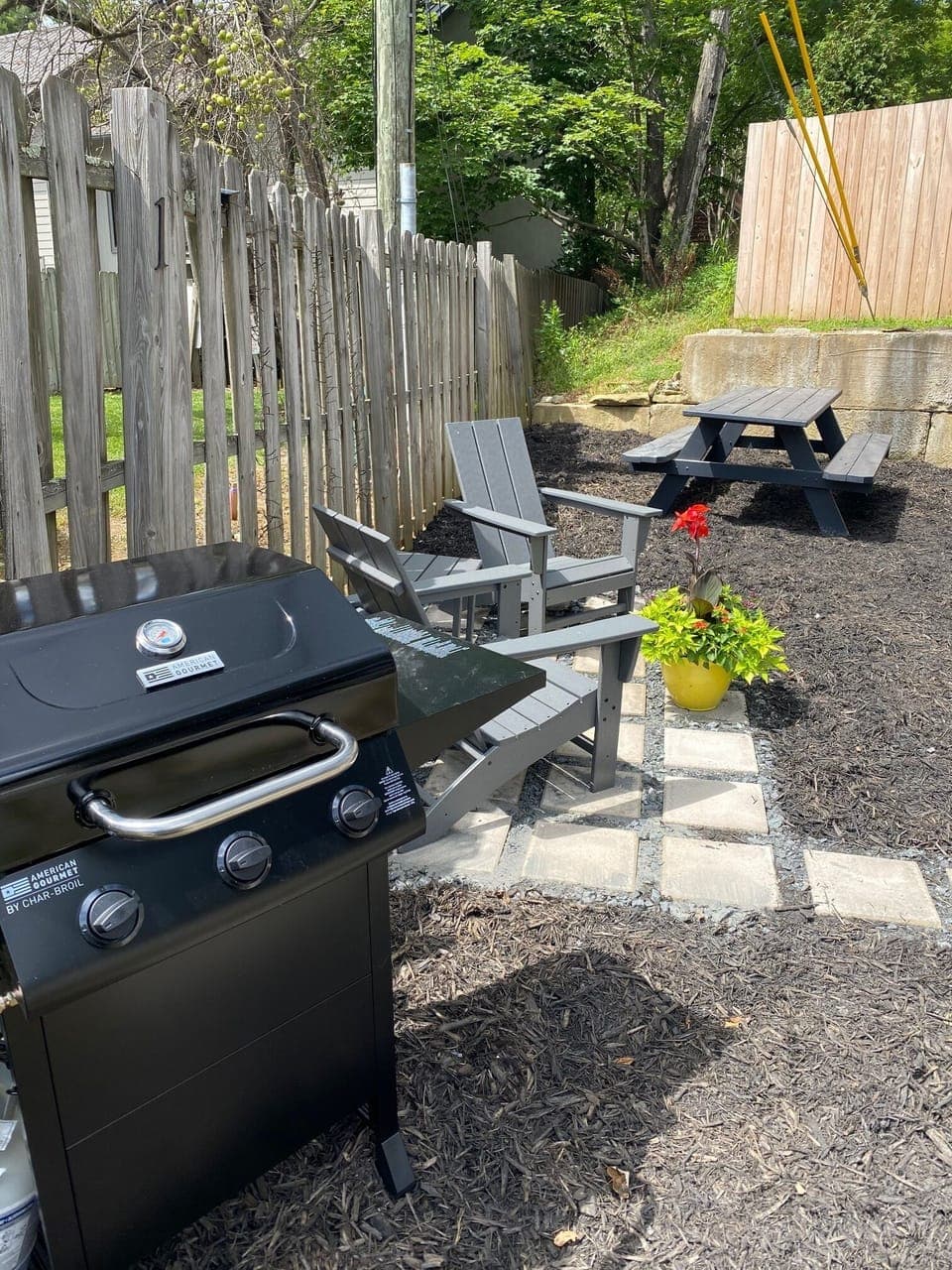 Outdoor space. Propane firepit coming soon!