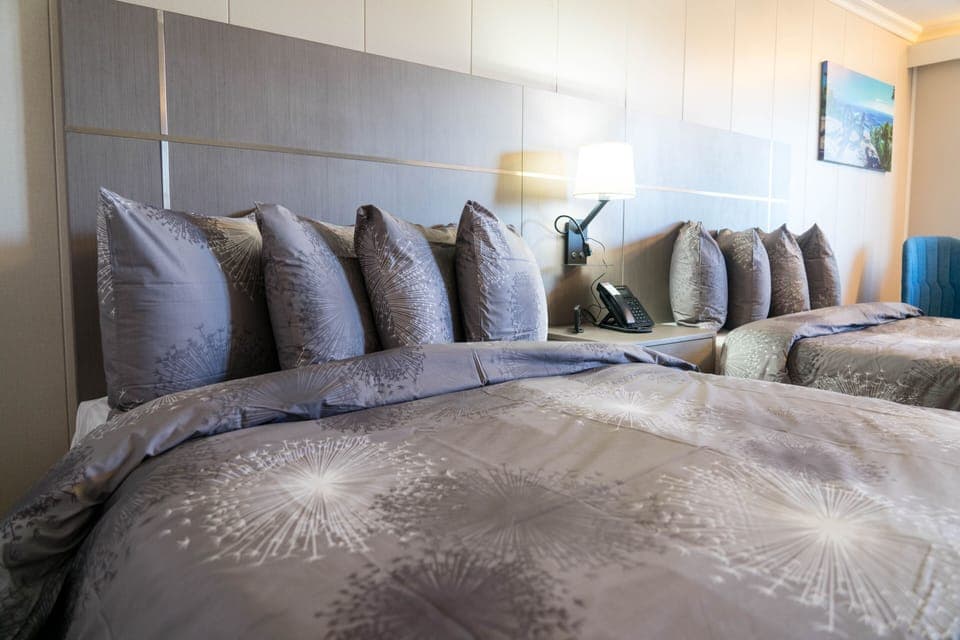 Standard Room, 2 Double Beds, Non Smoking | Free WiFi, bed sheets