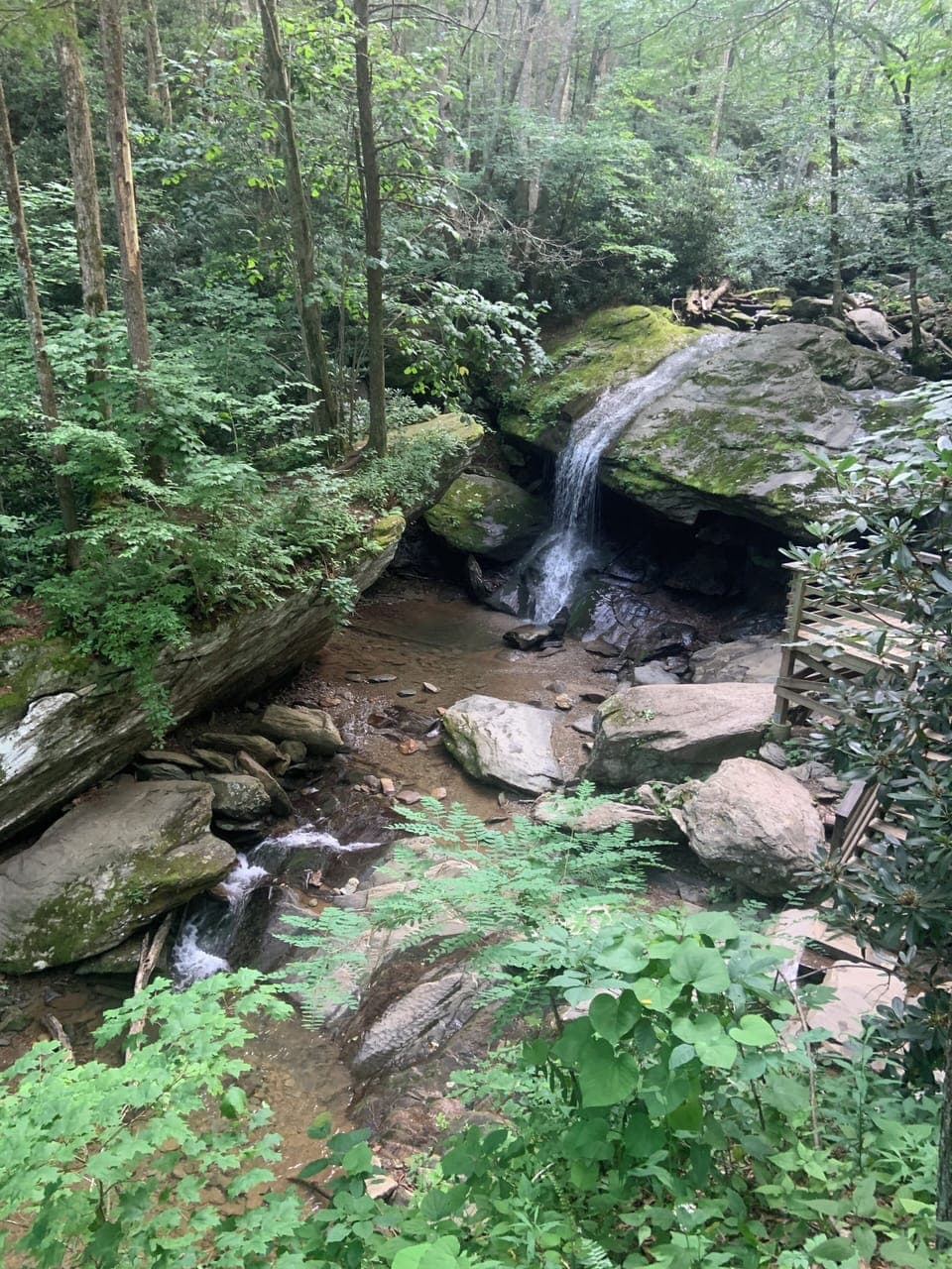 Waterfall at otter falls trail 