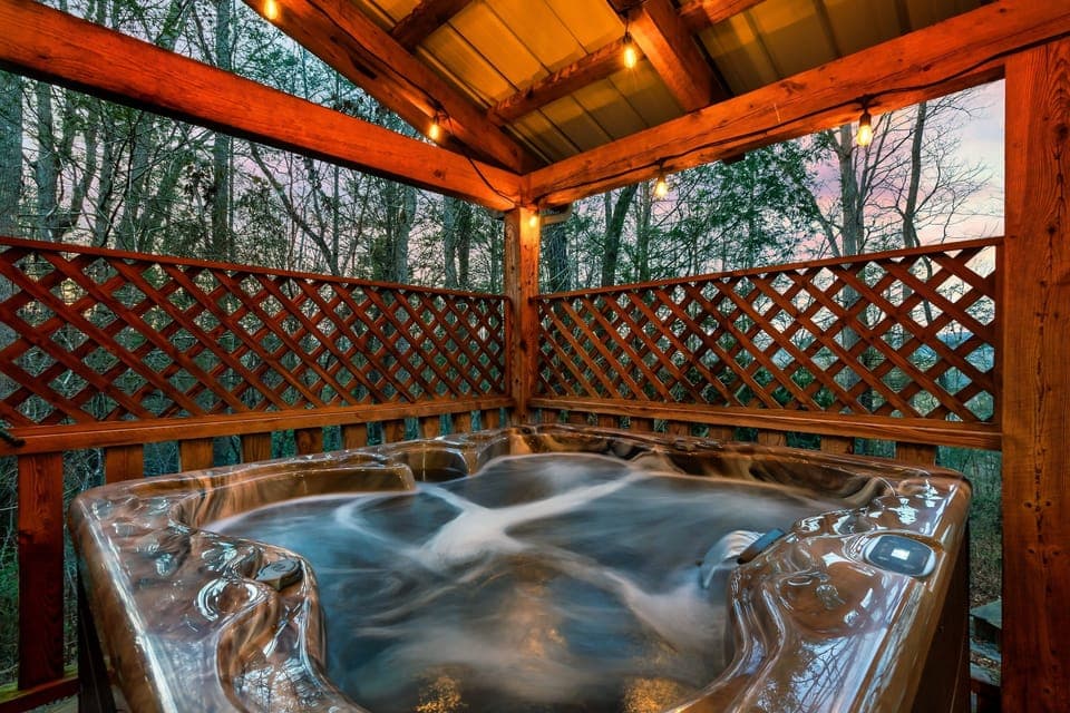 Soak under the stars after a day of exploring