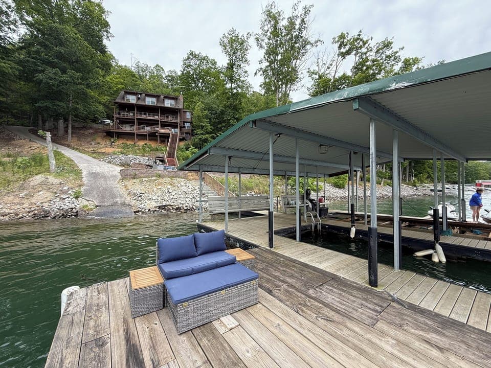 New dock attachment for playing in the water. 