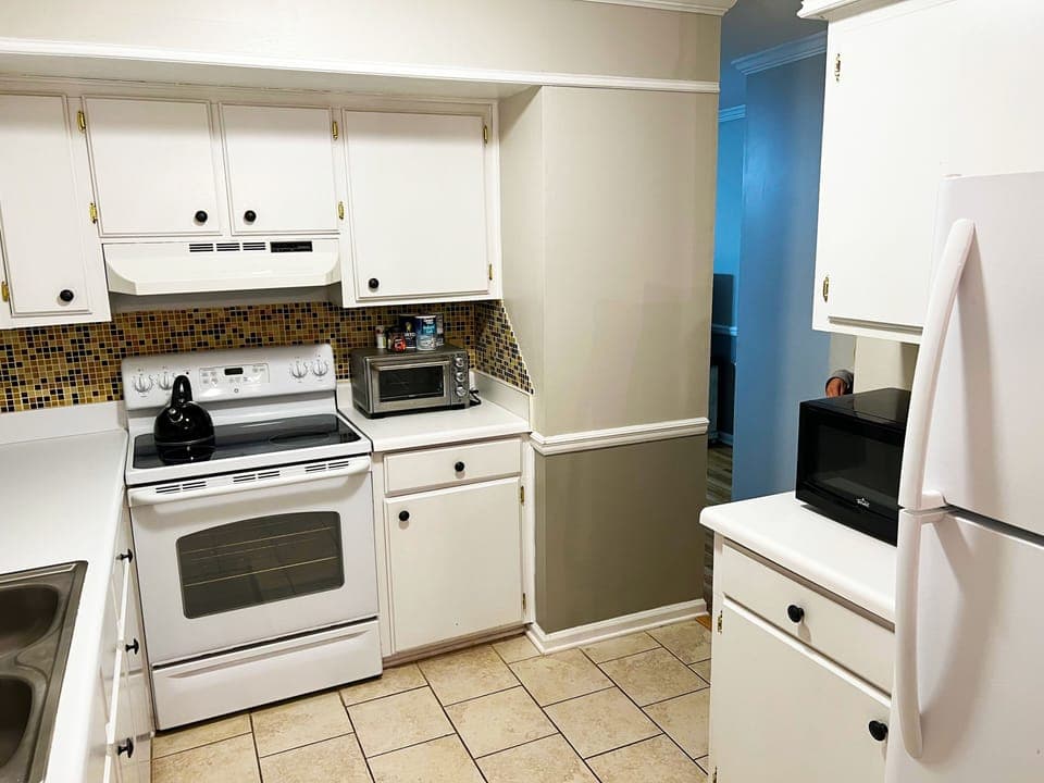 Kitchen area.