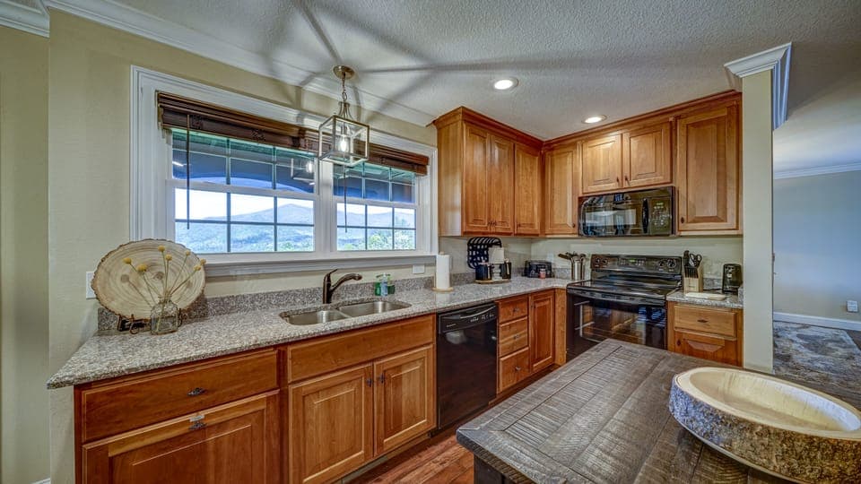 Enjoy the view from the main level kitchen