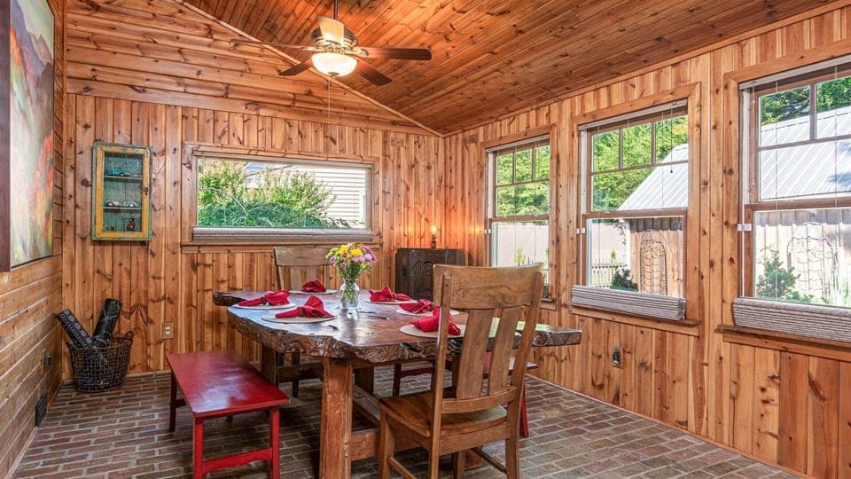 The 'Moose Room' is perfect for game time and another option for dining area.