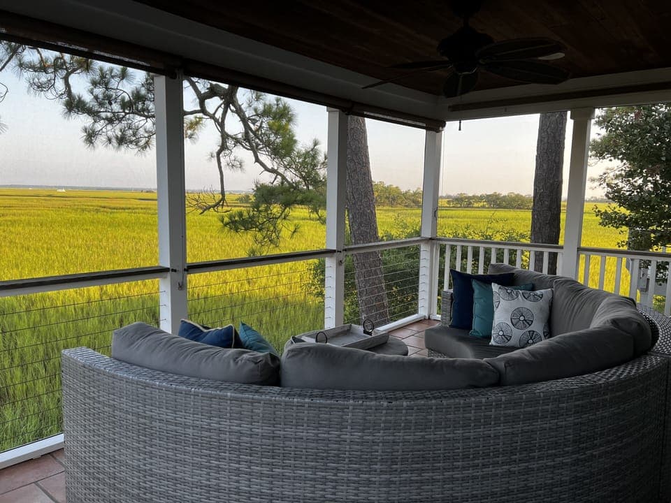 Comfortable furniture with a beautiful view!