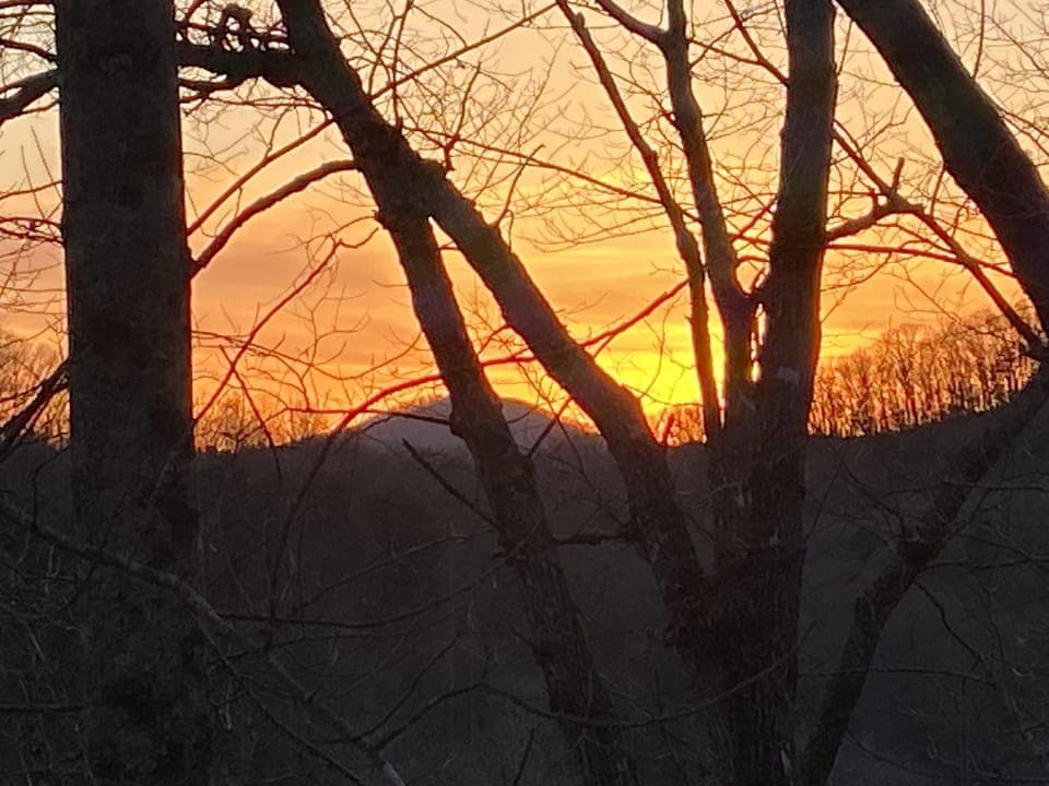 Sunset from the deck