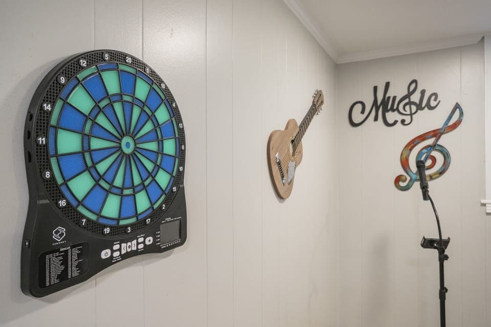 Awesome electronic dart board with 50+ built in games!