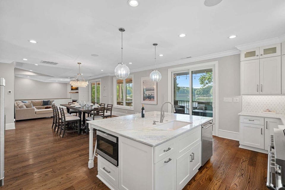 Open concept main level living.