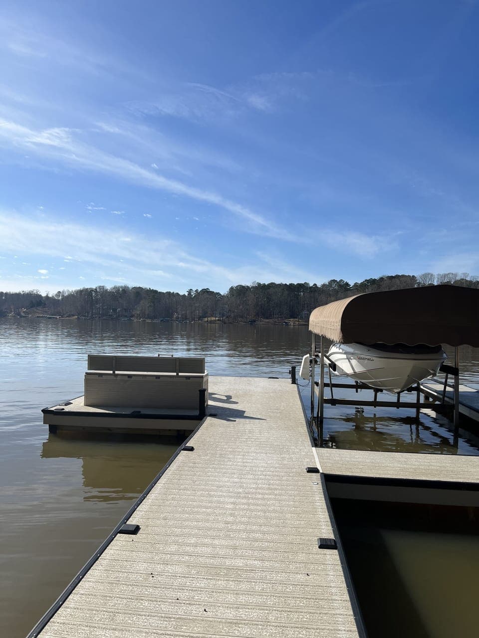 Expansive views from new dock.  