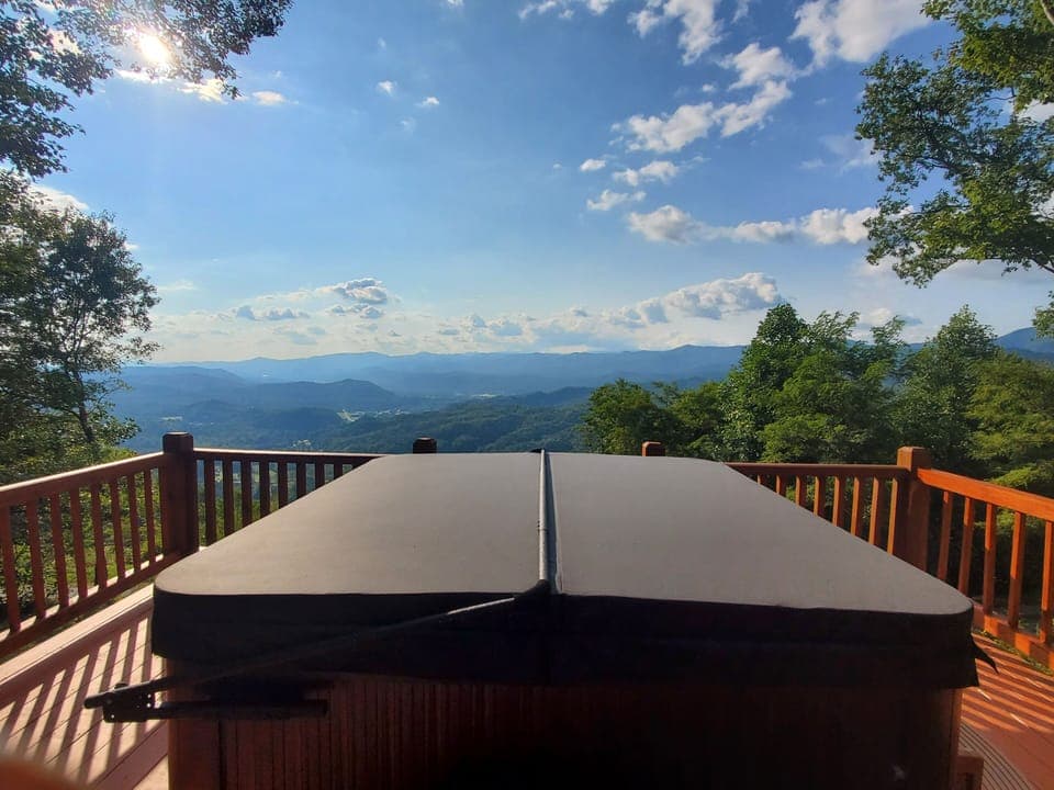 View from the spa