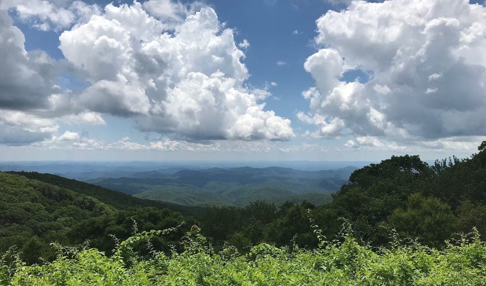 We are nestled in the mountains