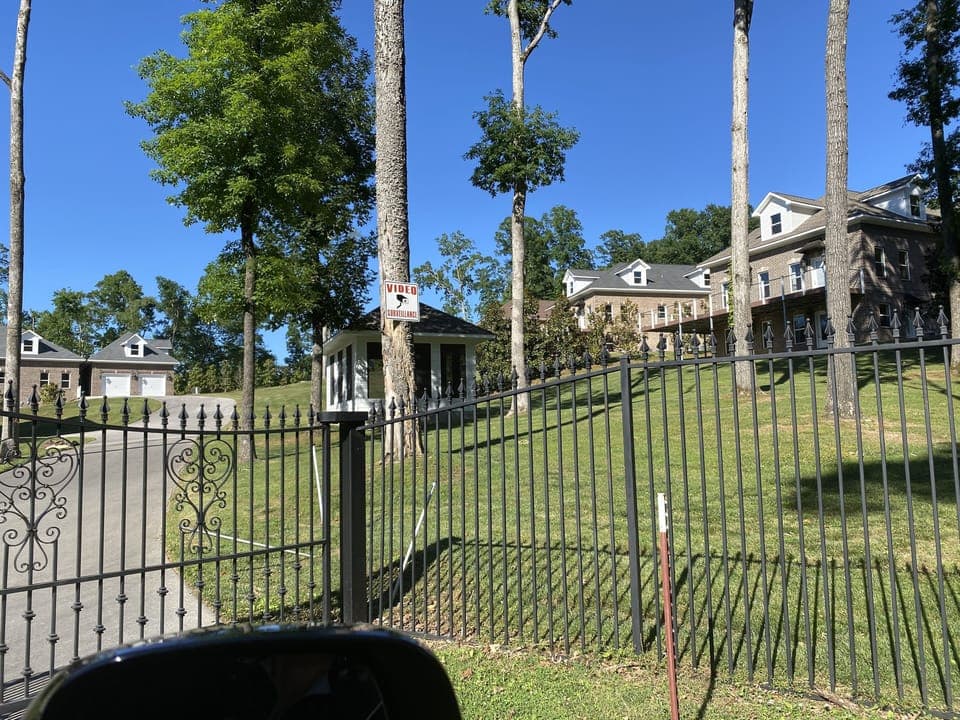 Gated entrance 