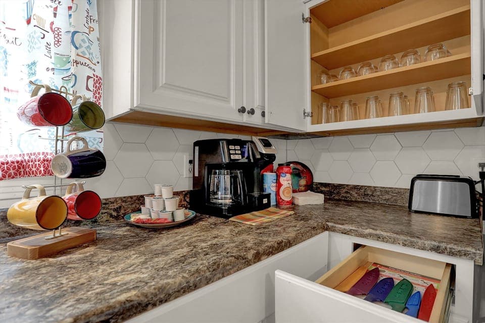 Our coffee maker include drip as well as pods for a faster individual experience