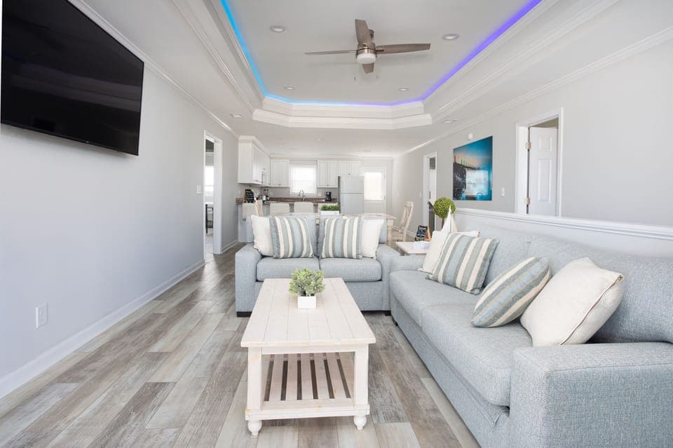 Queen sleeper sofa upstairs living room