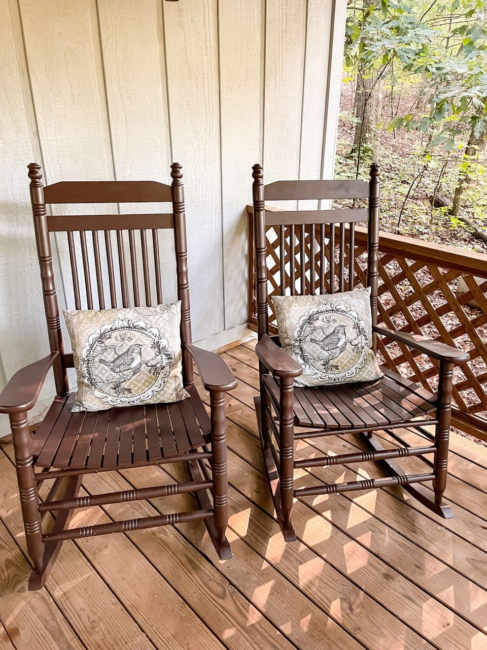 Rocking chairs on porch 