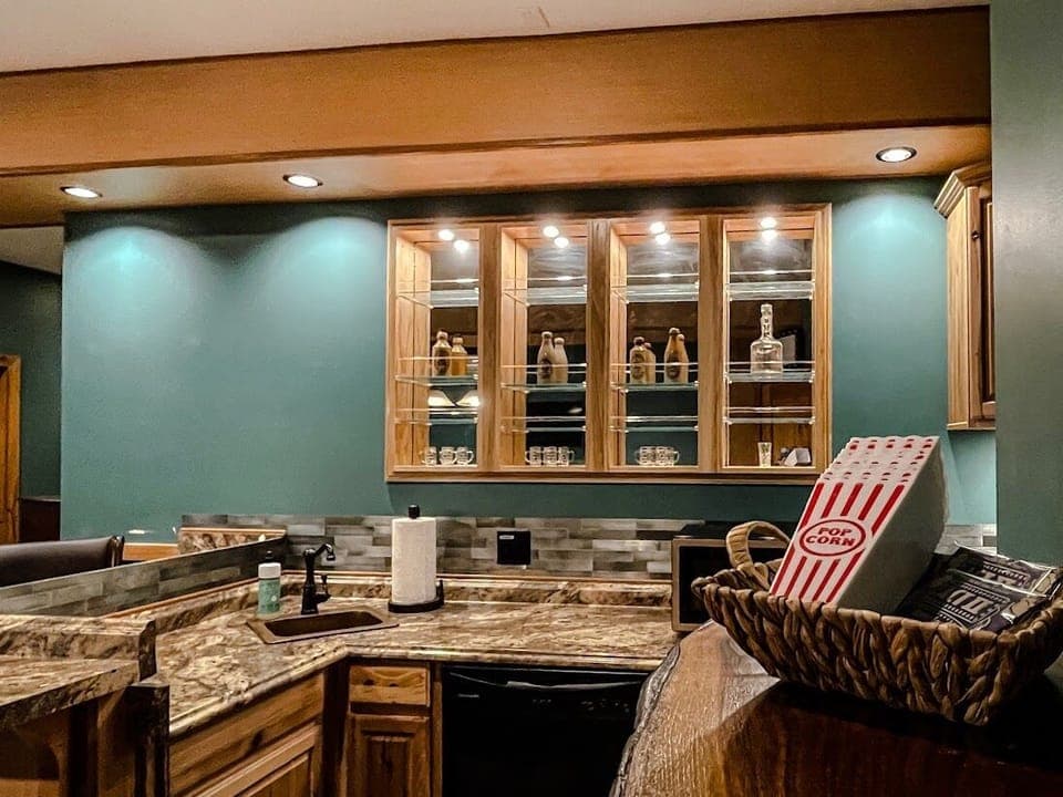 Basement kitchenette 