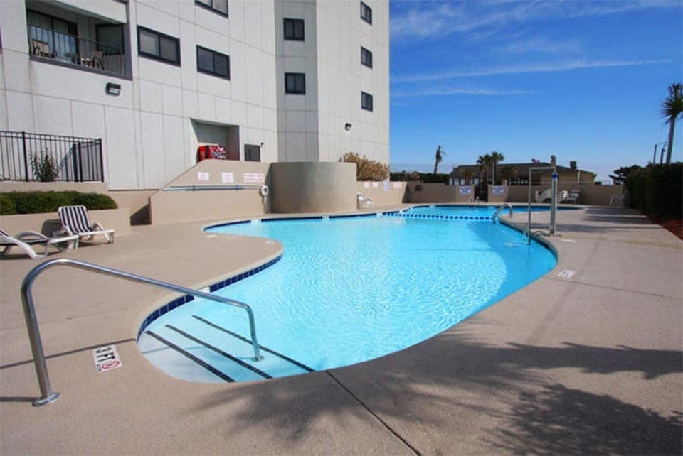 Refresh in the outdoor pool.