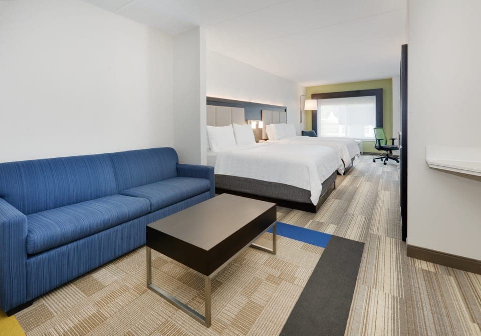 Suite, 2 Queen Beds (Additional Living Area) | Pillowtop beds, in-room safe, desk, blackout drapes