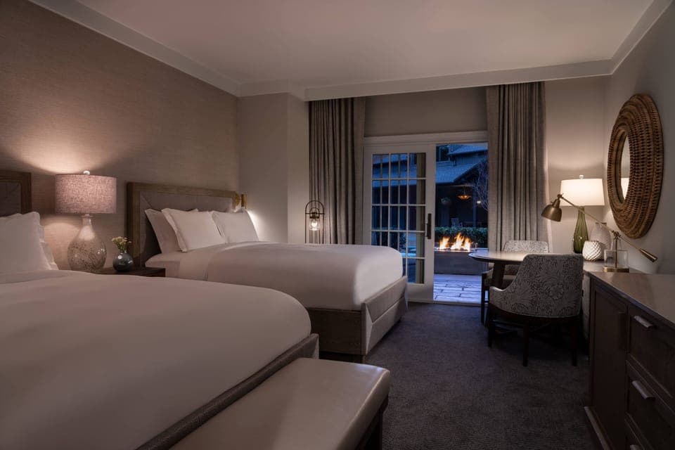 Room, 2 Queen Beds, Resort View (Fireside) | Premium bedding, in-room safe, desk, blackout drapes