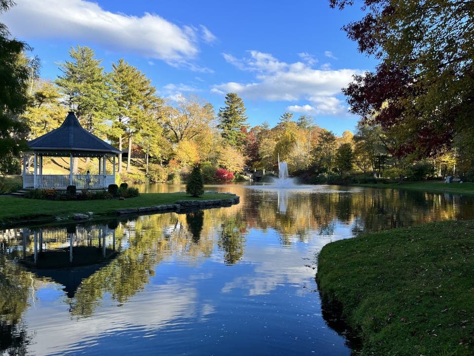 Pond in downtown Blowing Rock. 