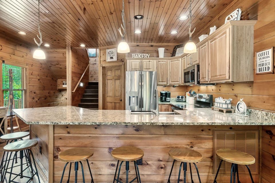 The perfect spot for cooking in or take-out meals, and of course, coffee! 