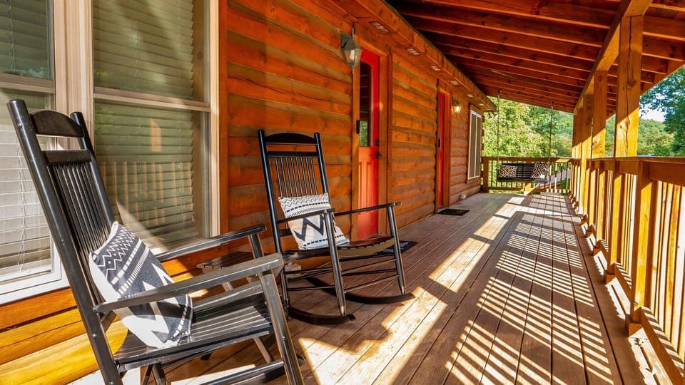 The Ruby Owl is one of two adjoining townhomes in this hand stacked, solid-log cabin that offer a unique combination of classic, mountain cabin charm with all of the modern amenities.